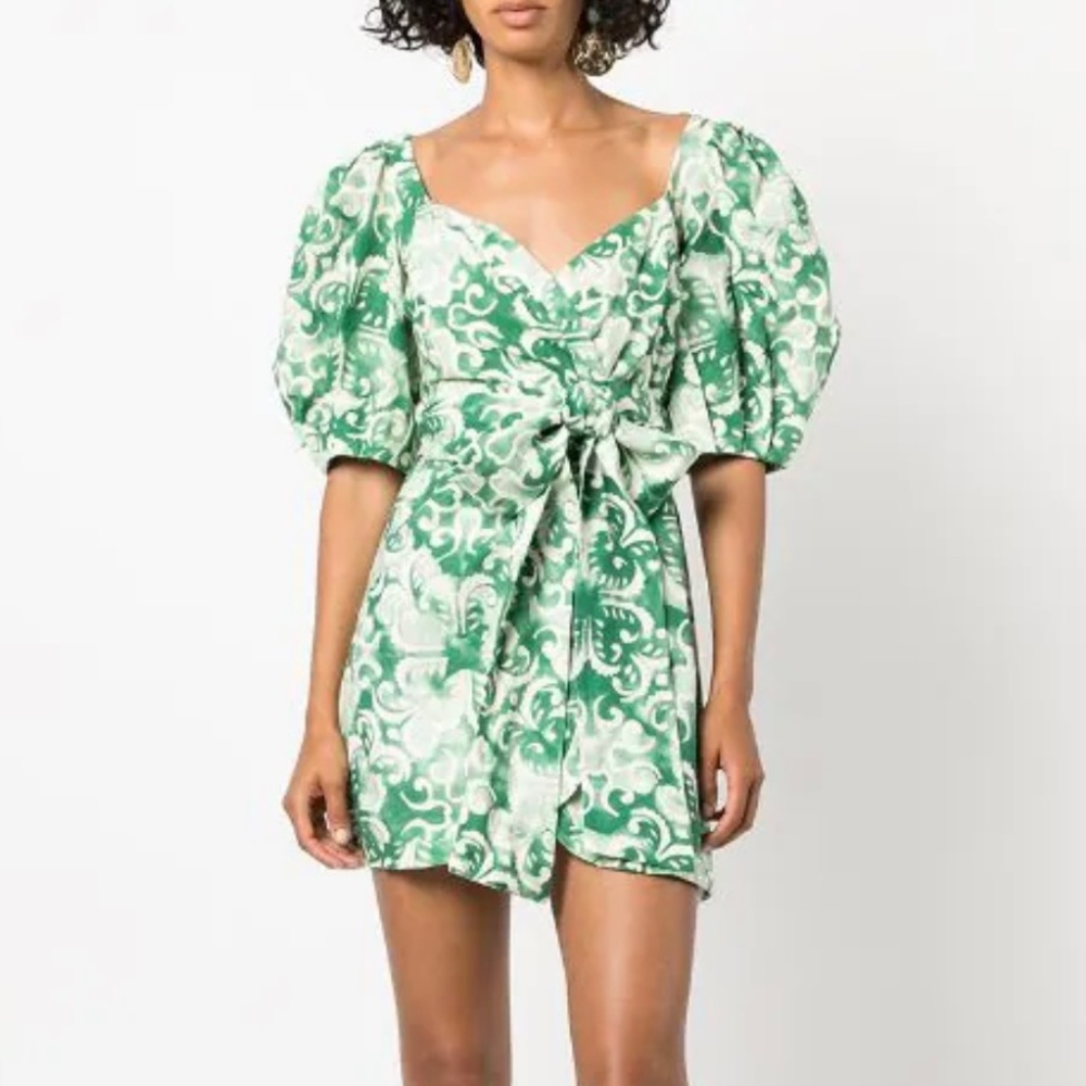 ALEXIS Athena Puff sleeve dress